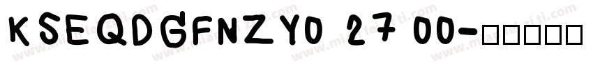 KSEQDGFNZY0 27 00字体转换